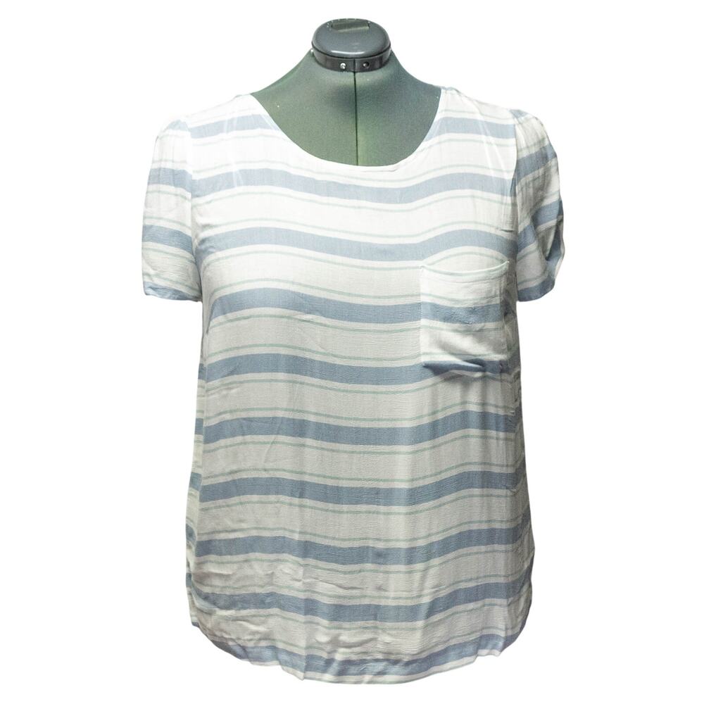 Women's XXL Shirt LAUREN CONRAD 2X Plus Size Tunic Short Sleeve Lightweight Top